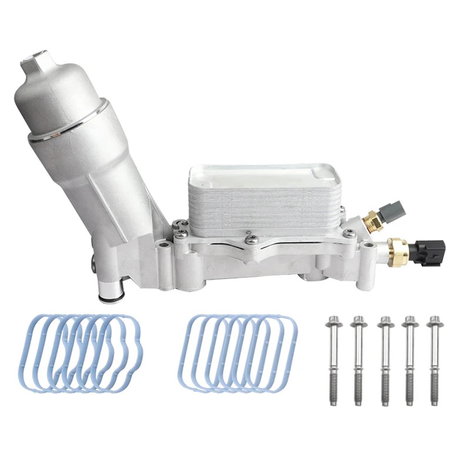 68105583AF Alloggiamento del filtro dell'olio motore in alluminio, adatto per Jeep, adatto per Grand, adatto per Cherokee, adatto per Dodge Transmission Oil Cooler(Style 2)