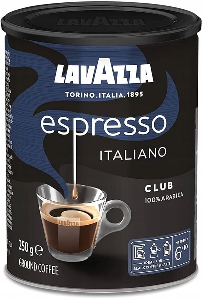 Lavazza Espresso Italiano, Blend Club, Ground Coffee, Medium Roast, 250g Buy Online at Best