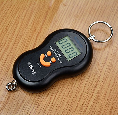 Image of Easelife Pocket Electronic Weighing Scale, Digital 50Kg Weighing Scale Heavy Duty Portable, Metal Hook Type Luggage Scale(A04)