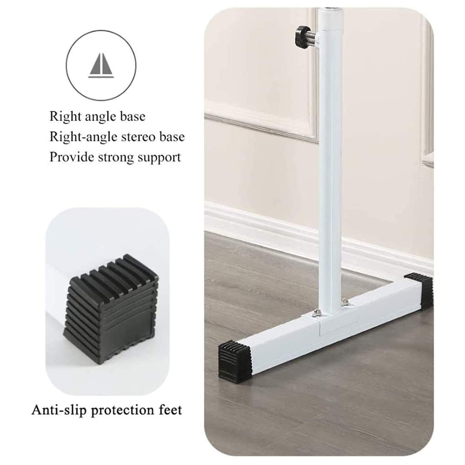Adjustable Ballet Barre, Mobile Professional Lifting Ballet Bar, Freestanding Portable Stretch Workouts Poles Home Dance Room Equipment
