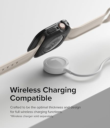 Miniatura 9 de Ringke Air Sports + estilo bisel cubierta de TPU con marco de acero inoxidable compatible con Apple Watch Series 9, 8, 7 (1.772 in), SE (1.732 in),