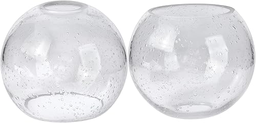 Pantalla de vidrio de repuesto para lámpara de globo y cubierta para accesorios de iluminación, 5.9 pulgadas de diámetro, adaptador de 1-58