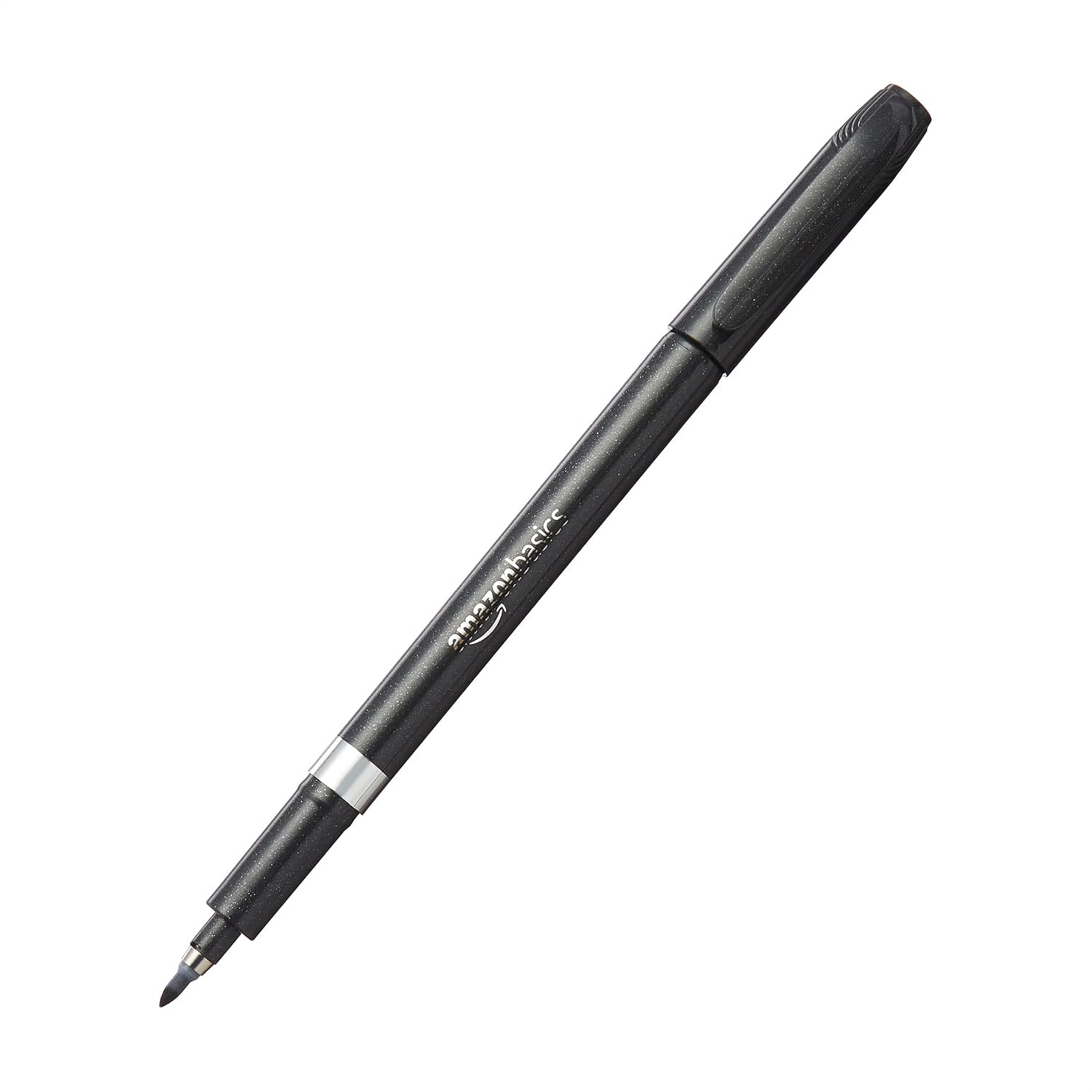 Amazon Basics Calligraphy Brush Pen, Medium Point, Black, 12 Pack