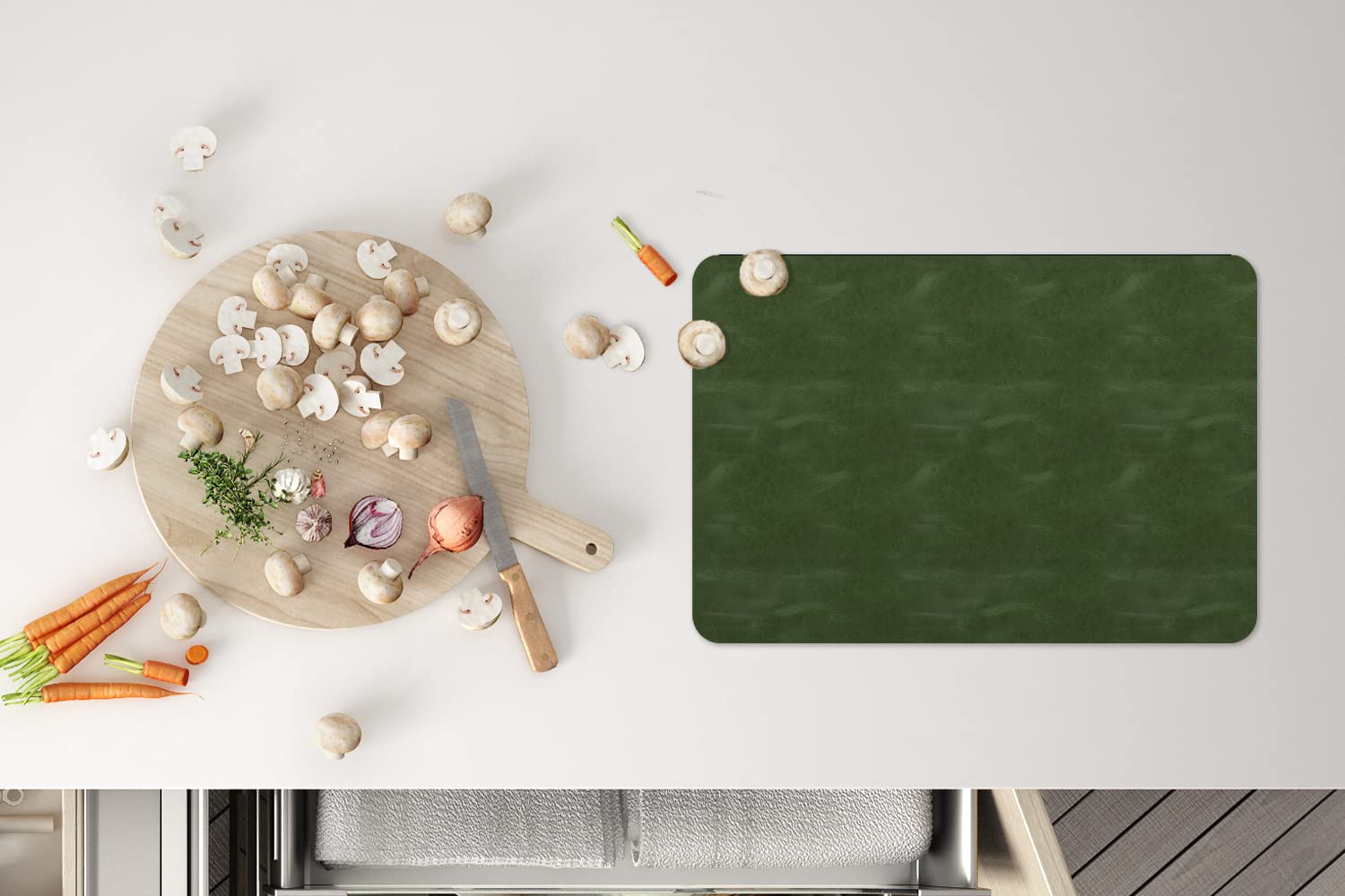 Set De Table Cuir - Texture - Peau D'animal Lot De 6 Dessous