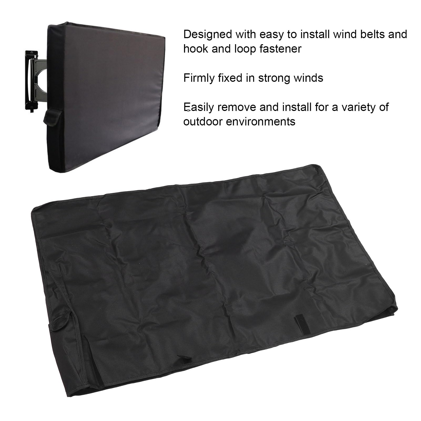 Emoshayoga Copertura TV Esterna Resistente Alle Intemperie Protezione Solare per Display per Piscina da Cortile PVC 600D (40-43 pollici)