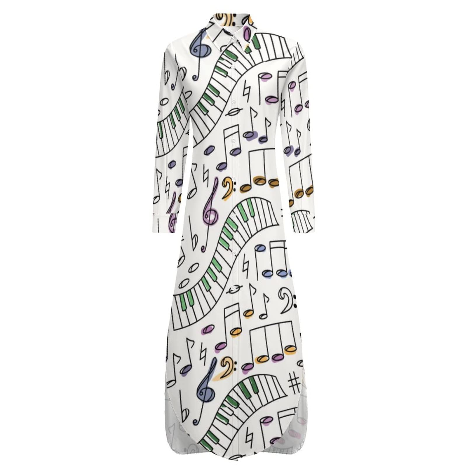 Musical Note Music Fashion Button Down Shirts Musical Note Music Fashion Button Down Shirts