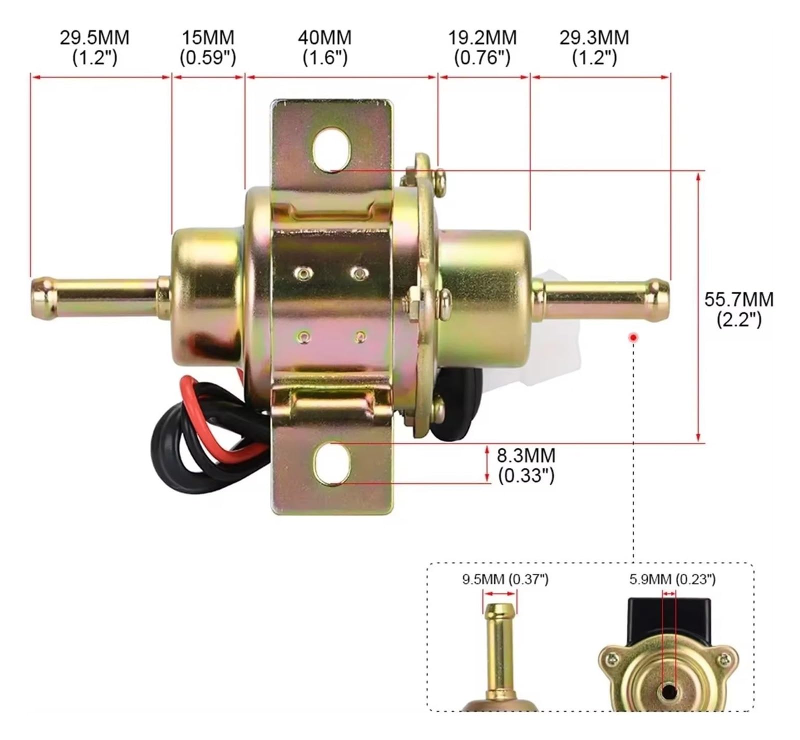Moto Pompa Benzina Pompa Carburante Universale Per Auto Elettrica Diesel Benzina Benzina 12V EP500-0 035000-0460 12585-52030 1258552031 EP500 FP-1010-G Rubinetto Benzina