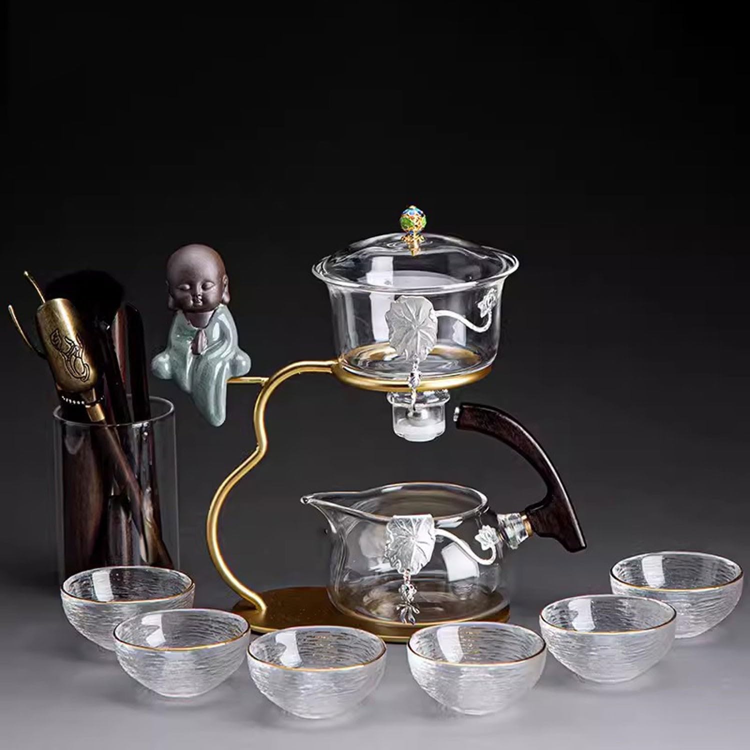 teekanne mit stövchen Matcha Tee Set Kungfu-Teeset, automatisches Teezubereitungsartefakt für den Haushalt(Color:12,Size:)