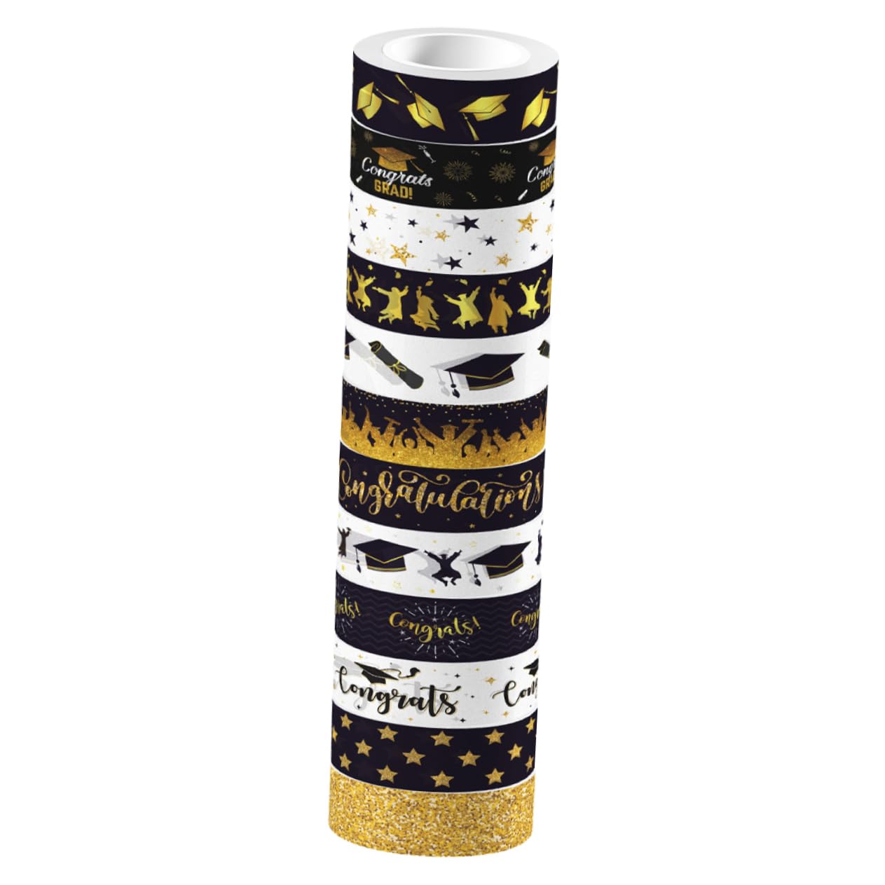 Operitacx 48rollen Dekorative Washi Tapes Für Abschlussfeiern Scrapbooking Bastelbedarf Klebeband Für Journale Und Kreative Projekte Klare Farben Und Muster Leicht Ablösbar