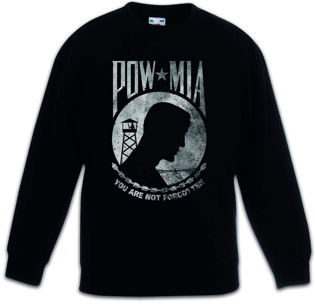 Pullover enfant Pow Mia noir confortable contre le froid - 3