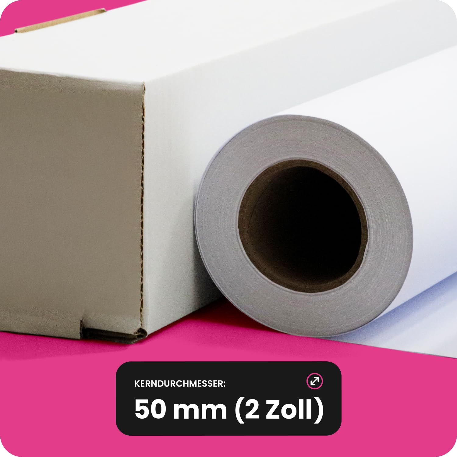 Carta plotter bianca Netuno 610 mm x 50 m 90 g/m² anima 50 mm per stampa CAD inkjet