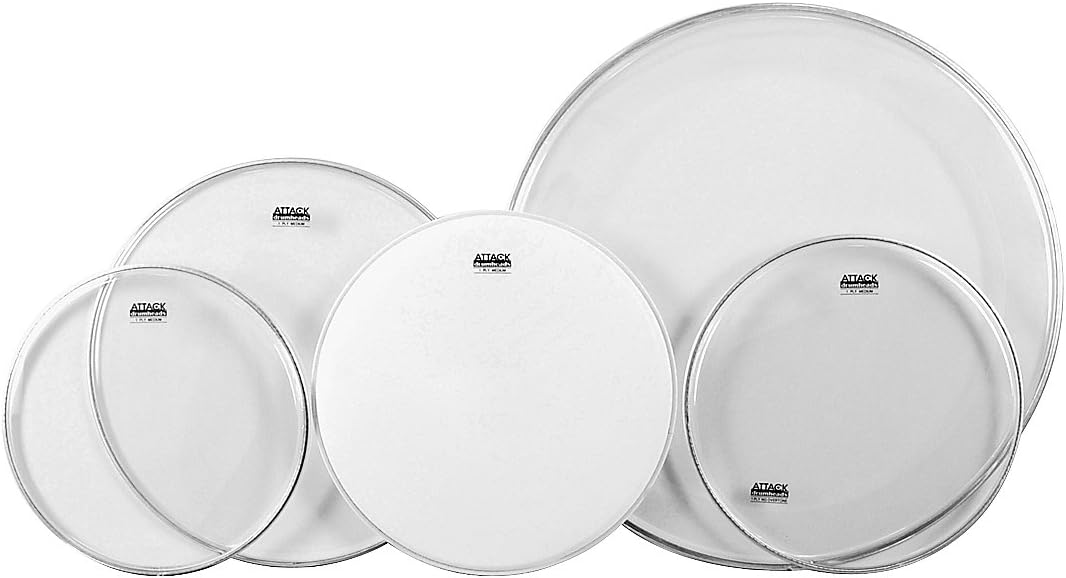 Attack Proflex 1 Clear 5-piece Drumhead Pack