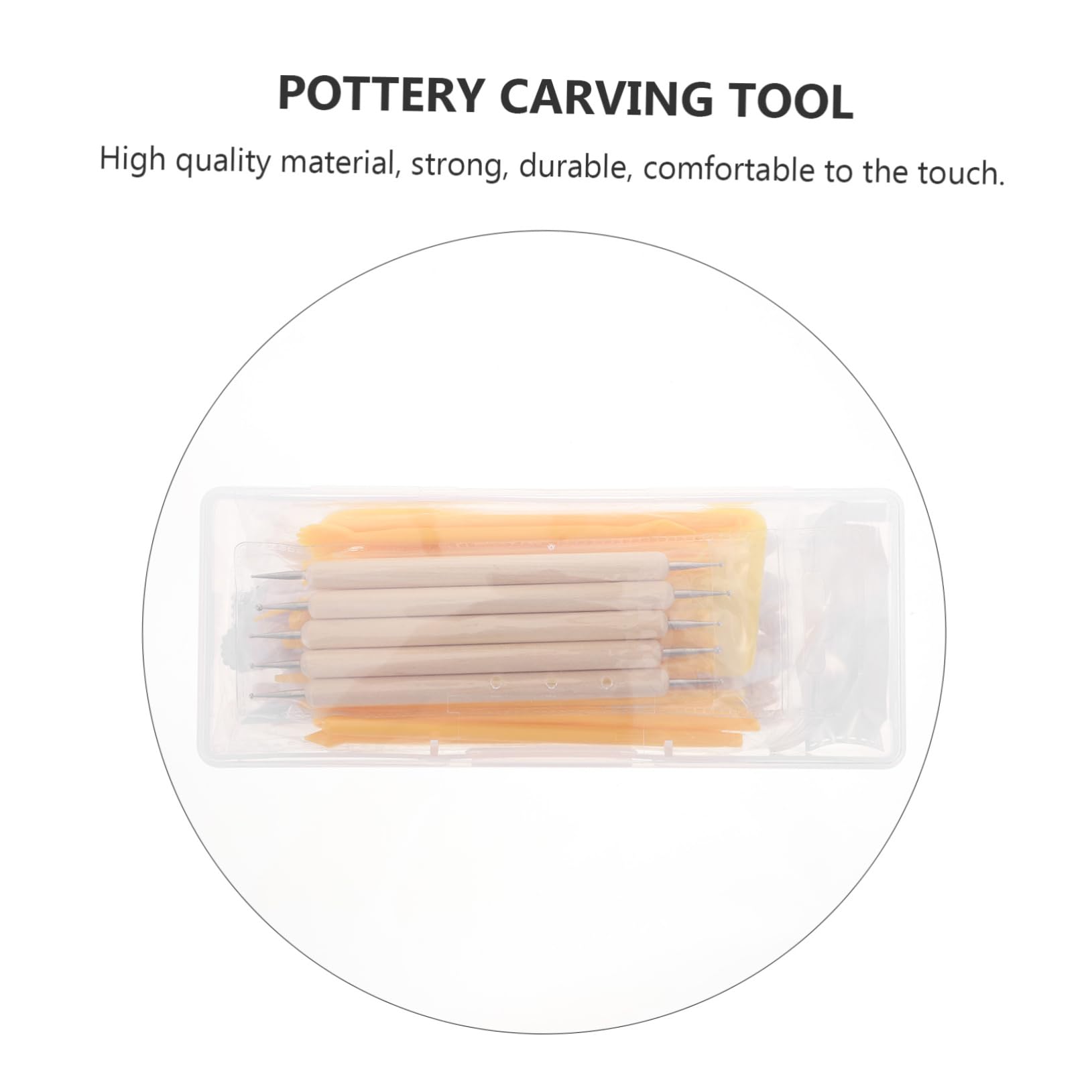 DIYEAH Clay Carving Scraping Tools Smooth Handle for Firm Grip DIY Pottery Sculpting