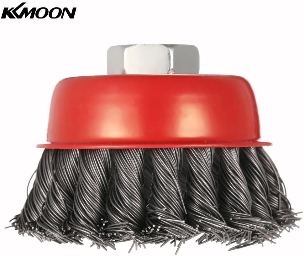 Alcoa Prime Wheel Knotted Rotary Steel Wire Brush Crimp Cup for Angle Grinder (75 mm)