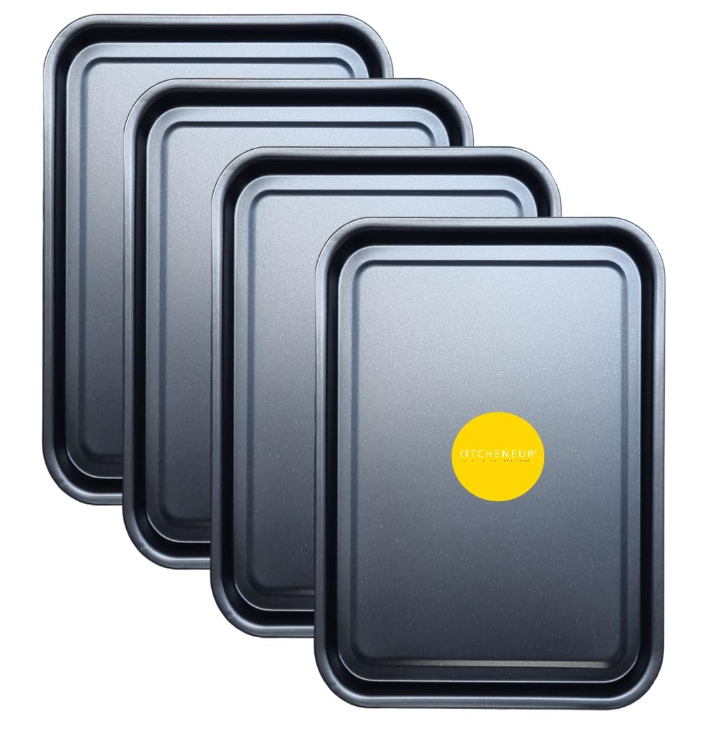 Set 3 Teglie Da Forno KITCHENEUR 32 Cm - Antiaderenti, Lavabili In Lavastoviglie, Fino A 230°C, Made In UK - Foto 6