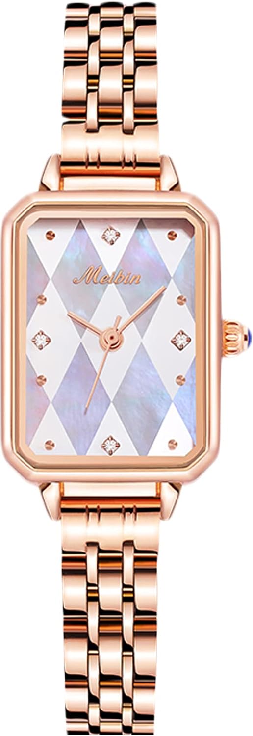 RORIOS Donna Orologio Analogico al Quarzo Orologio con Slim Oro Rosa Cinturino in Acciaio Inossidabile Moda Orologio da Polso per Donna RORIOS Donna Orologio Analogico al Quarzo Orologio con Slim Oro Rosa Cinturino in Acciaio Inossidabile Moda Orologio da Polso per Donna