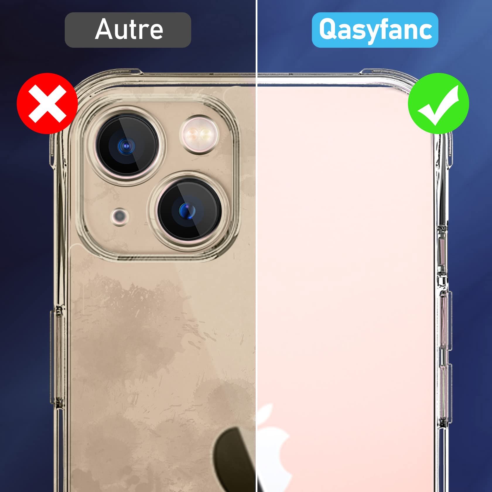 Coque Protection Caméra IPhone 13 Avec 2 Verres Trempés - Housse Silicone Antichoc Vert Foncé