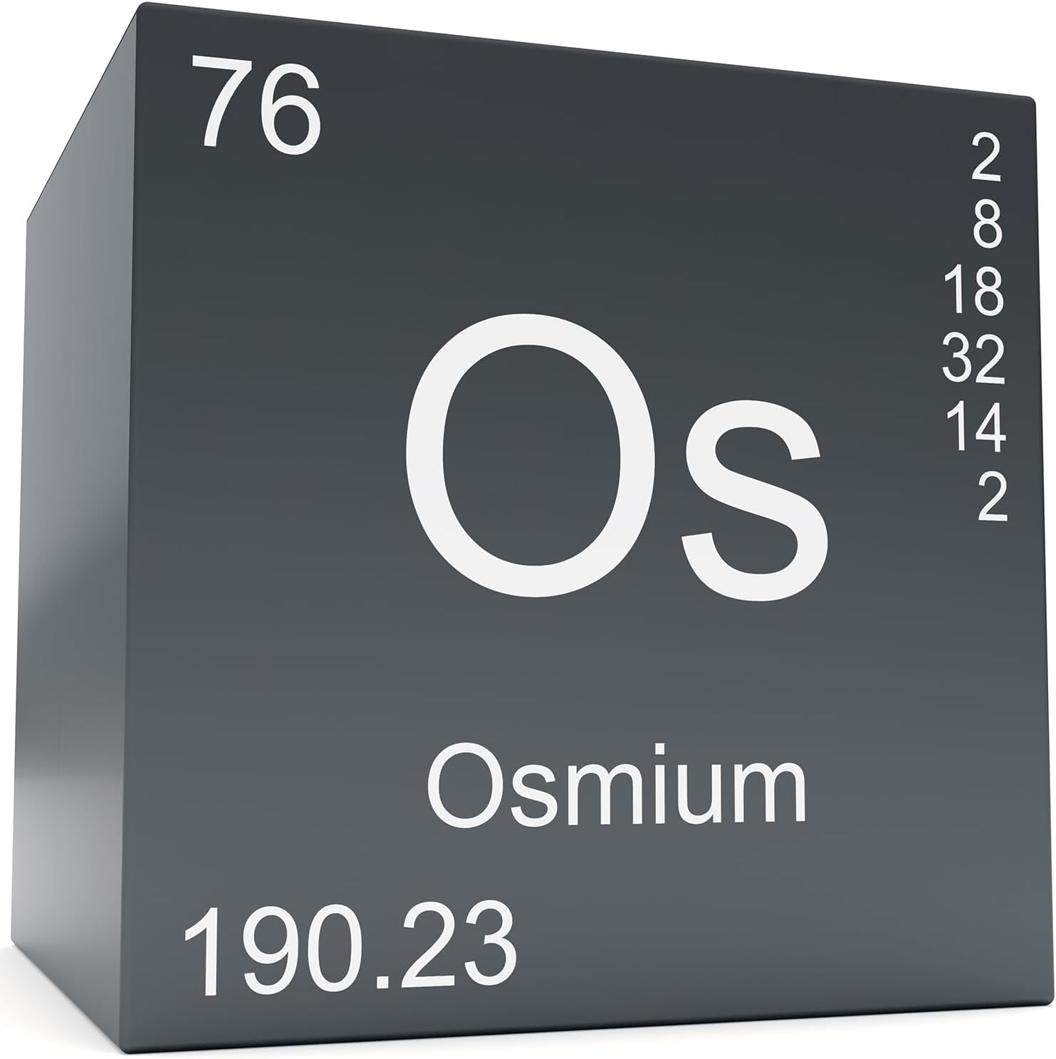 Moderock Osmium Metal Elements Periodic Table, Mirror Finished Density Cubes Collection, Purity 99.95%, Weight 21.5g/0.76Oz (Os Cubic 10mm/0.39")
