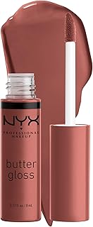 NYX PROFESSIONAL MAKEUP Butter Gloss, Non-Sticky Lip Gloss - Praline (Deep Nude)