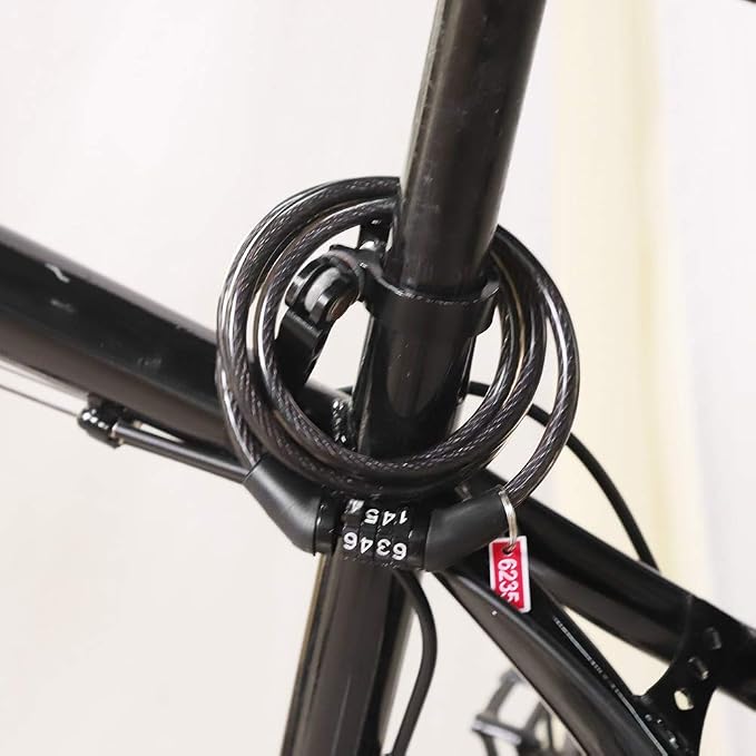 Candado plegable con código para bicicleta alta resistencia miniatura 7