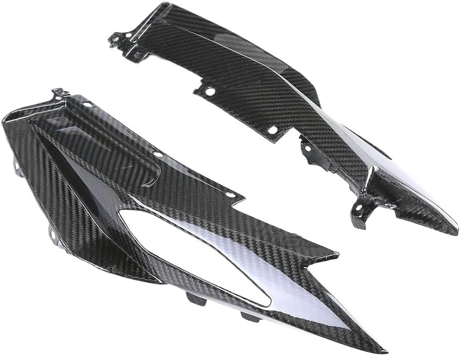 MT09 MT-09 Carbon Fiber Rear Tail Seat Side Panels Fairing Protector Cowling Compatible With YAMAHA MT 09 2017-2020 Motorcycle Accessories(Twill weave glossy)