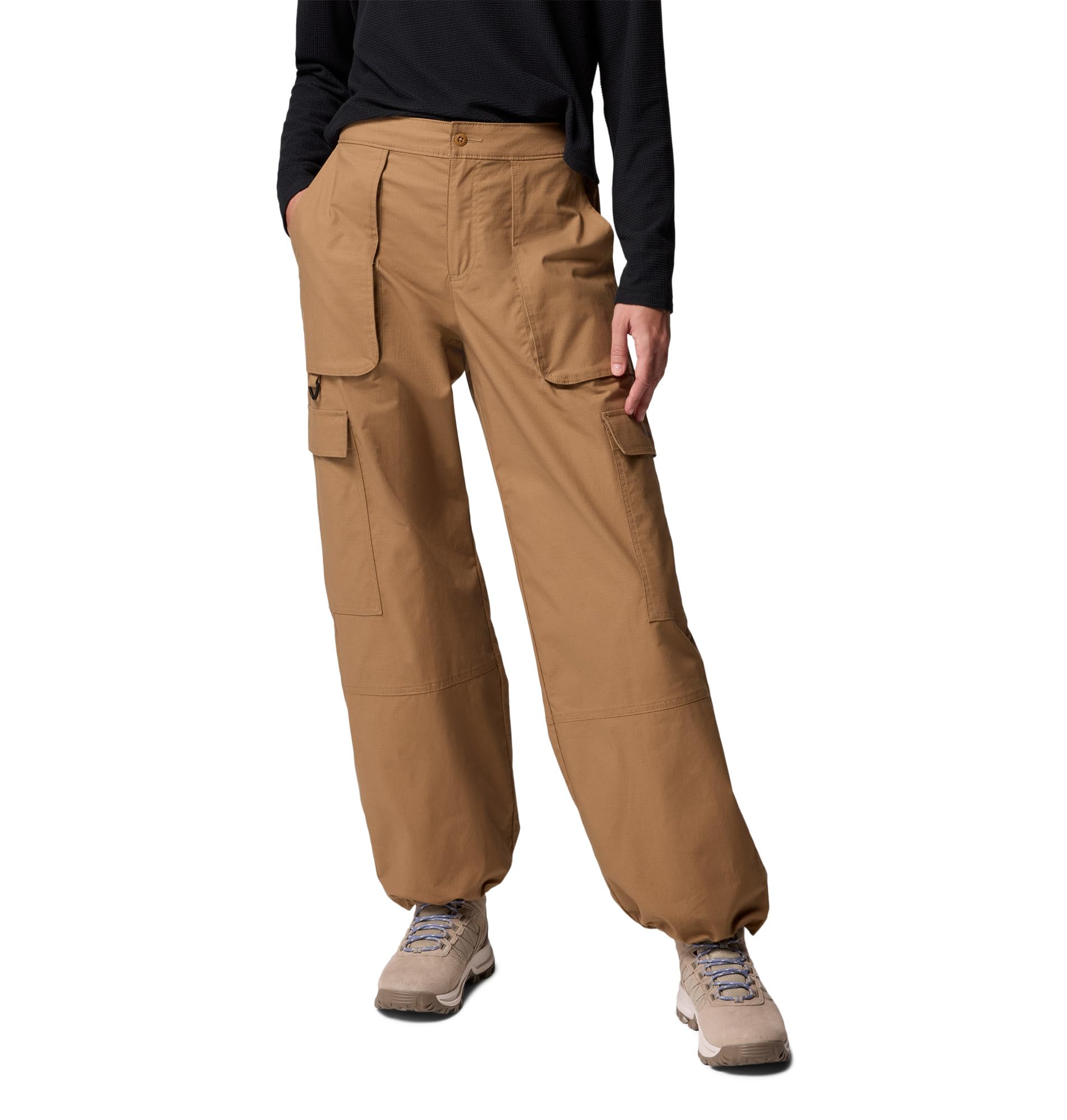 Columbia Women's Brea Falls Cotton Ripstop Pant Casual, Delta, Large