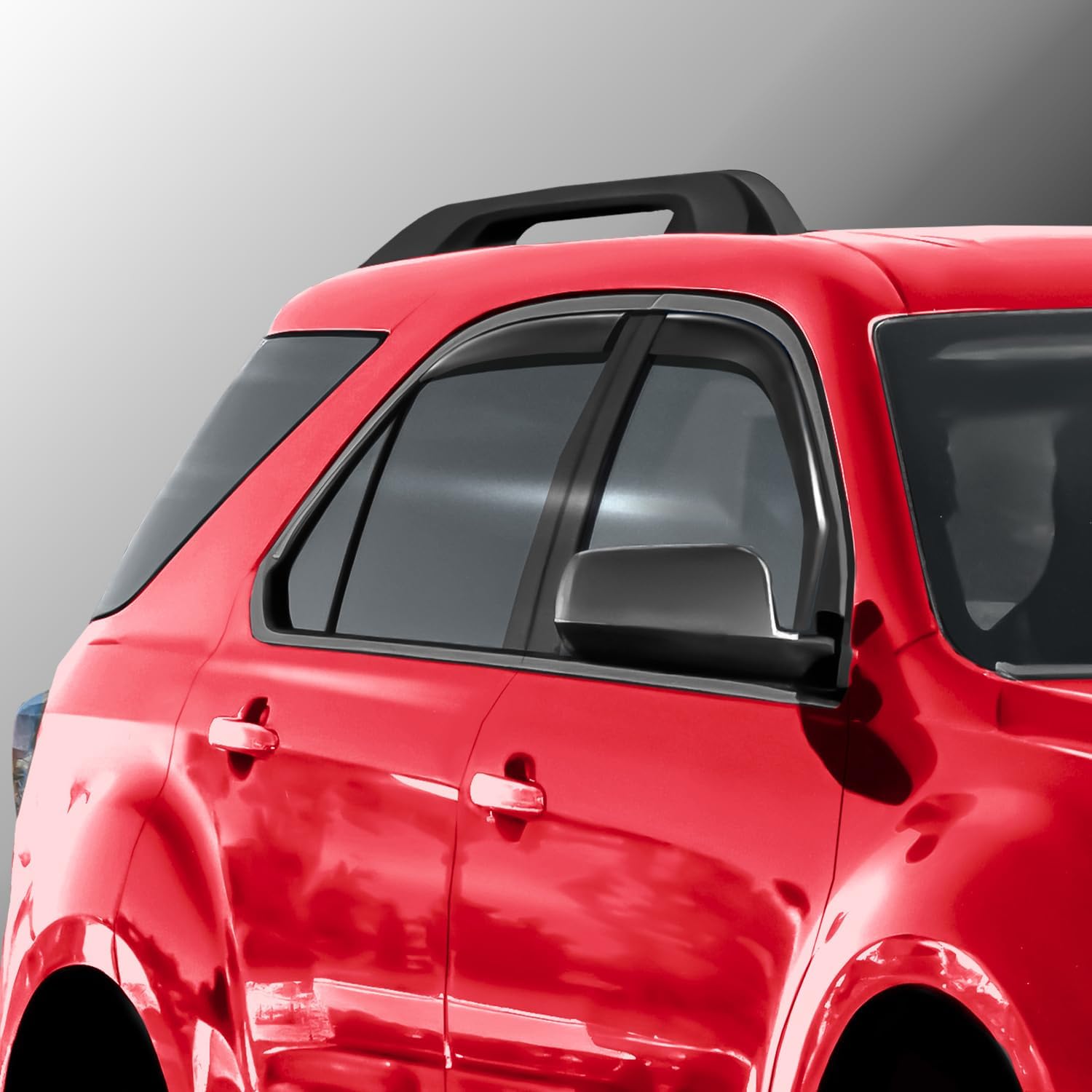 Voron Glass in-Channel Extra Durable Rain Guards for ChevyEquinox 2010-2017, Window Deflectors, Vent Window Visors, 4 Pieces - 220105