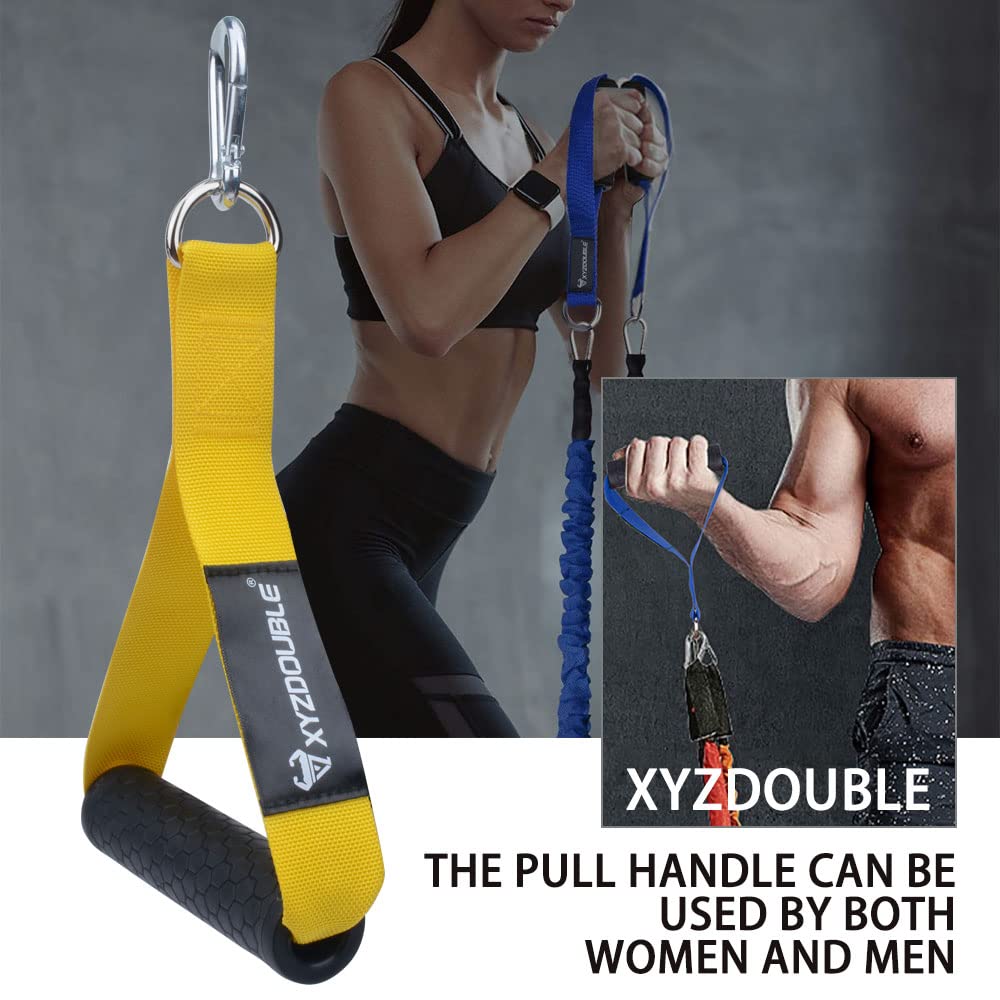 2 Pezzi Maniglie Palestra Cavi Maniglie a Fascia di Resistenza per Fasce di Resistenza, Tricipiti, Esercizi di Allenamento, per Yoga, Allenamento