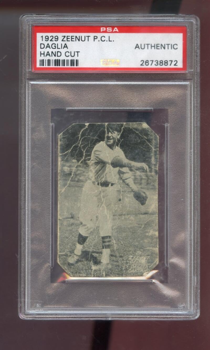1929 Zeenut Zeenuts Pete Daglia PSA AUTHENTIC Graded Baseball Card Pacific Coast League PCL P.C.L. Oakland Oaks