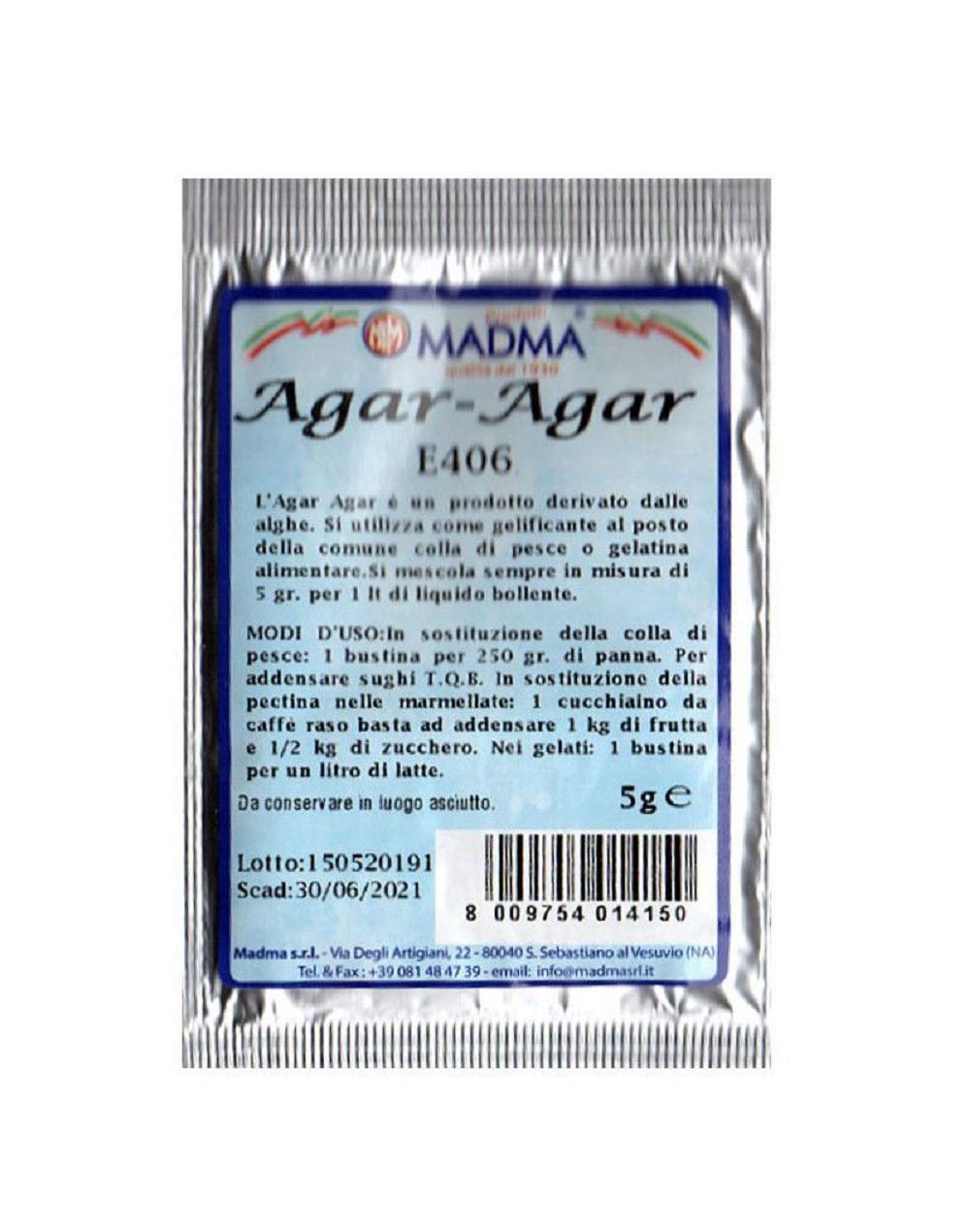 Agar-Agar bustina da 5 grammi