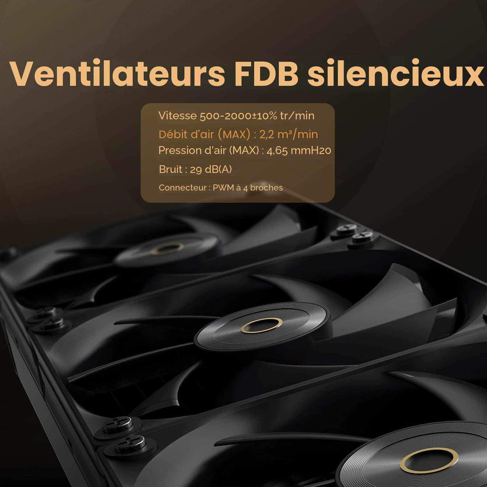 Ocypus Iota L36 Watercooling 360mm AIO CPU Cooler Afficher la Température