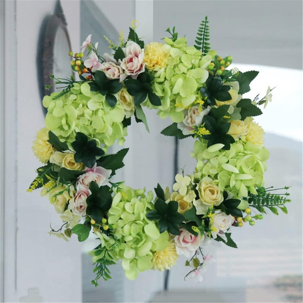 Simulated Hydrangea Gardenia Garland Home Decoration Festive Wedding Door Decoration Wall Hanging