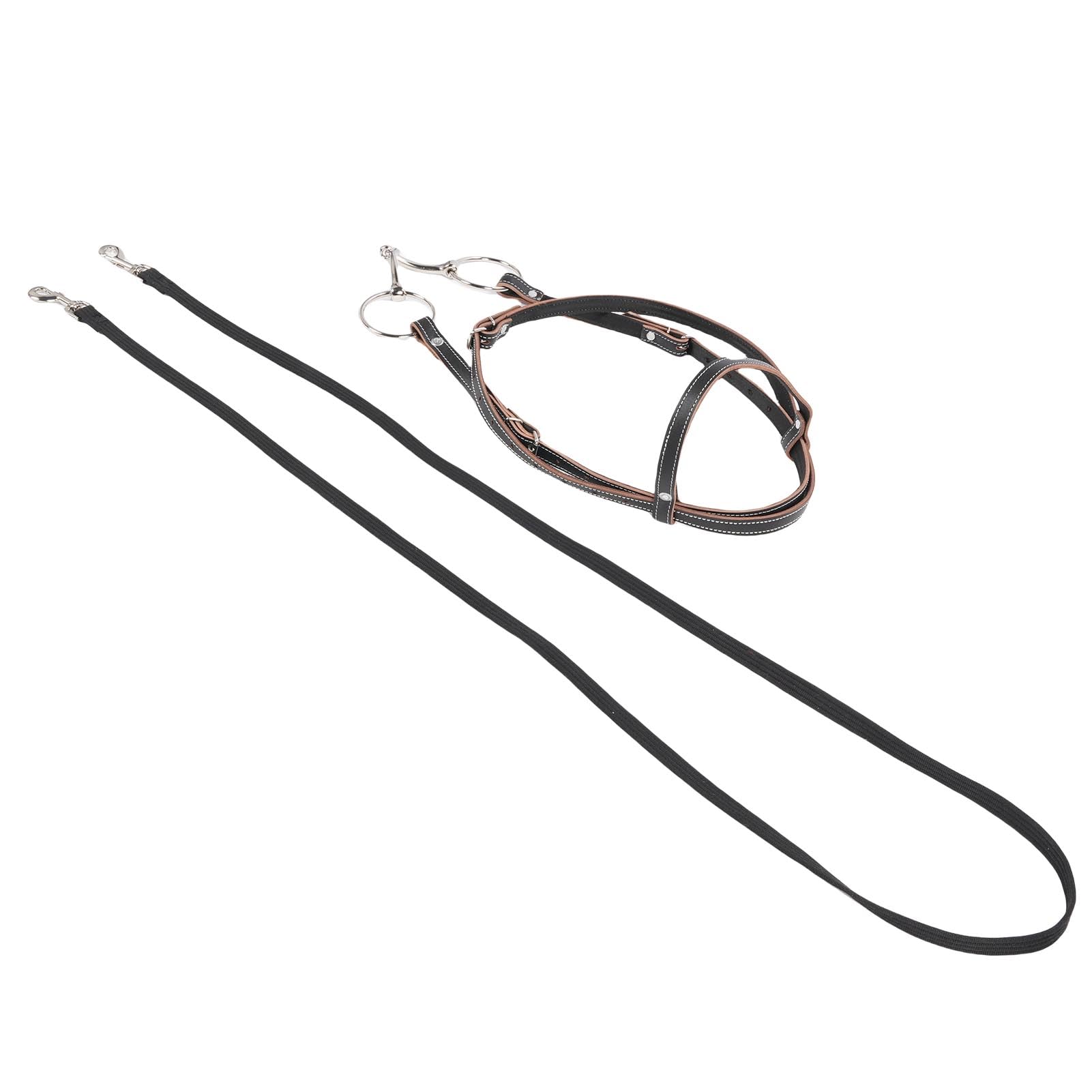 Bediffer Briglia da Cavallo in Pelle Premium con Redine Cuciture Squisite Facile Manutenzione per Gli Appassionati di Equitazione