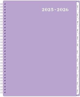 Monthly Planner 2025-2026 - JUL 2025 - DEC 2026 Monthly Planner, 18 Month planner, 2025-2026 Planners with Tabs & Pocket, 9" x 11", Academic Planners with Flexible Cover, Thick Paper - Purple