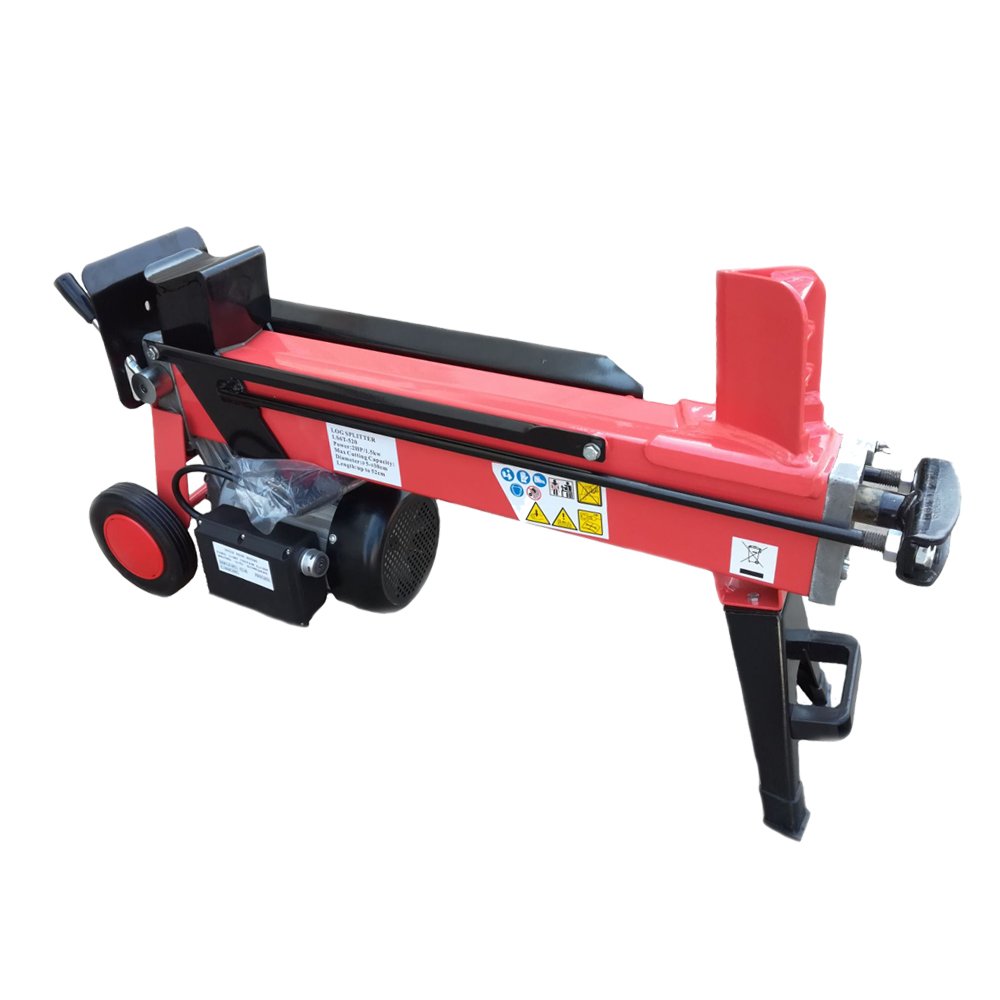 Amazon | スピー堂 電動油圧式薪割り機 強力の最大6Tモデル (赤色