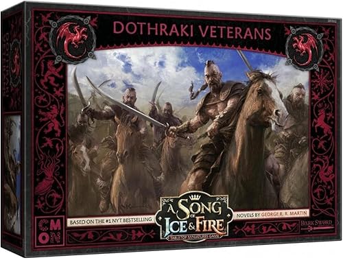 CMON Una canción de hielo y fuego miniatura de mesa Dothraki Veterans Unit Box  Juego de estrategia para adolescentes y adultos  A partir de 14 años