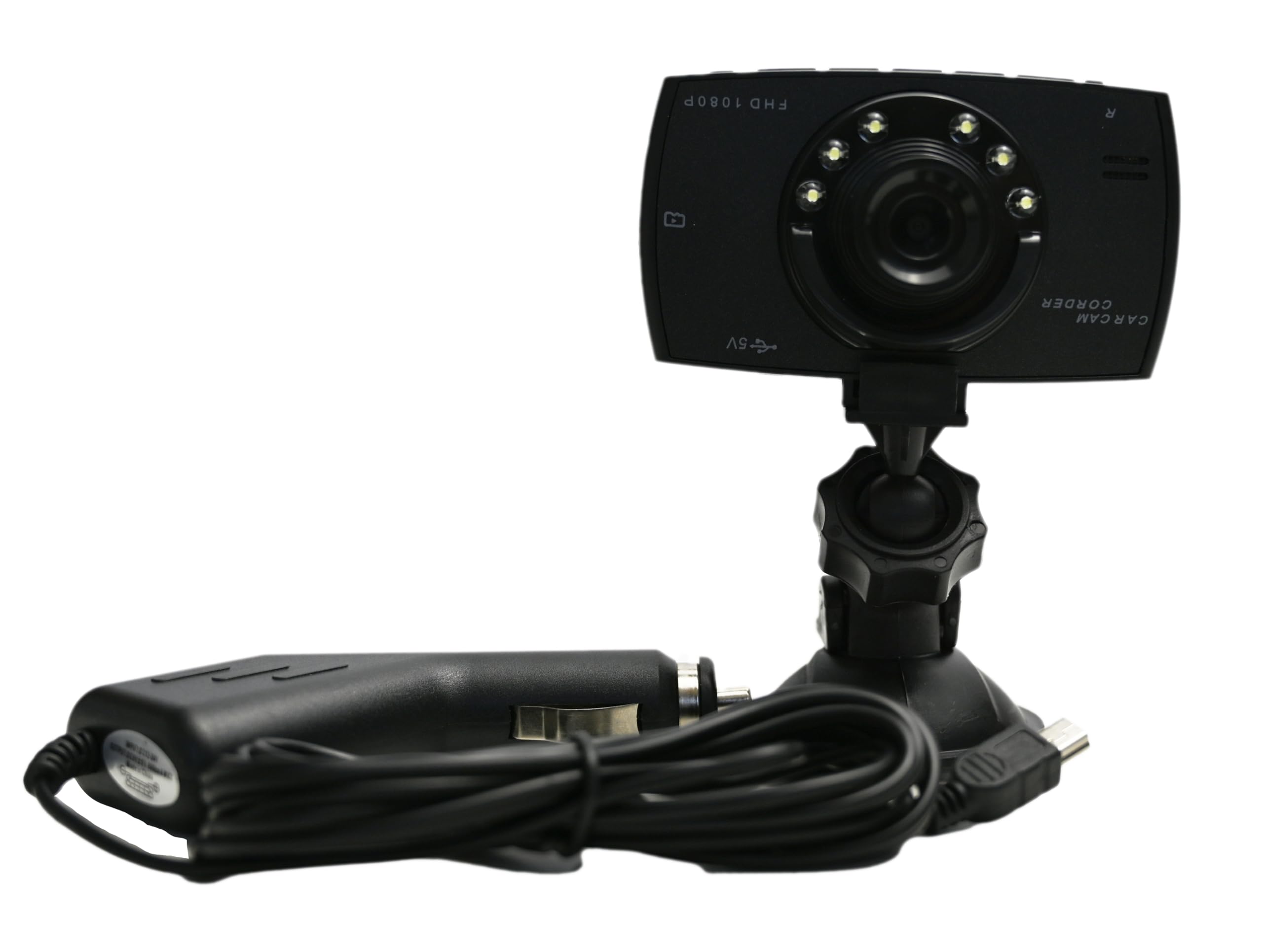 1080p HD Car Dash Dual lens Camera Video Recorder DVR with 170 Degree Wide Angle 4-led night Vision, Motion Detection G Sensor