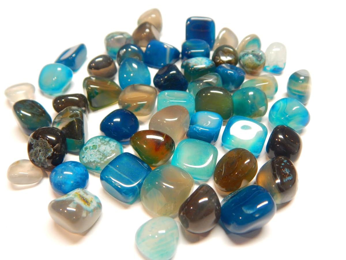 500 G Di Pietre Naturali Colorate Agata: Gemme Semipreziose Per Fai Da Te, Caccia Al Tesoro E Decorazioni, Per Bambini E Artigianato (7-9 Mm)
