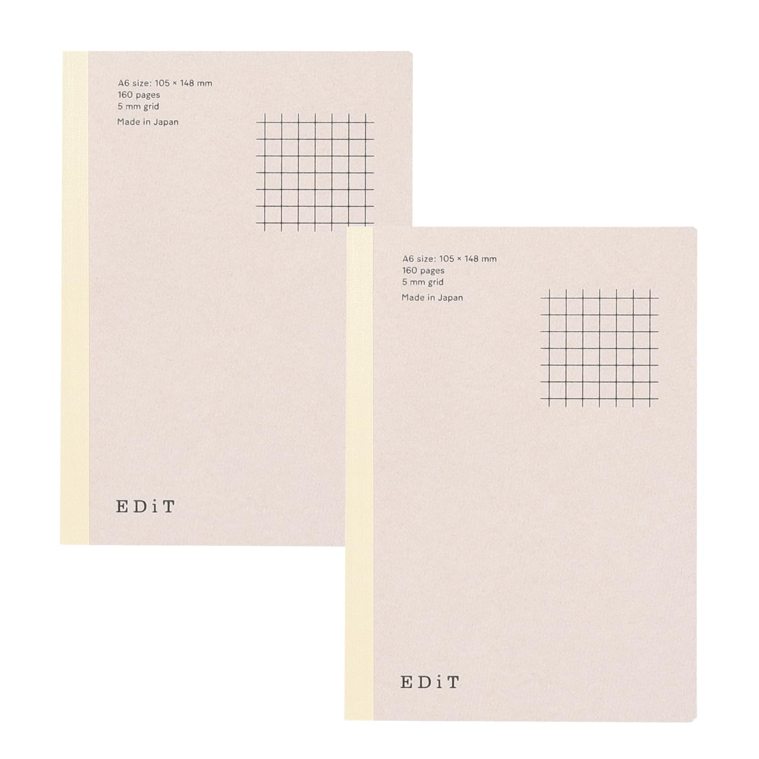 Carnet de notes MARK'STYLE EDiT lot de 2 de 160 pages léger - 8
