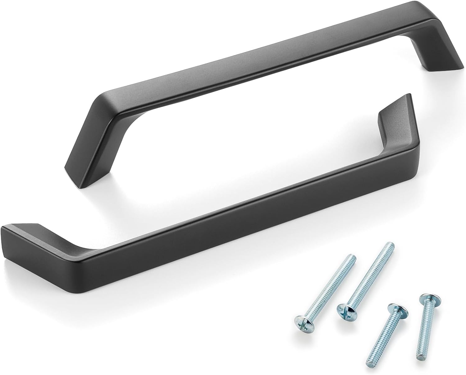 10 Pack 5 inch Hole Centers, Matte Black Cabinet Pulls Black Cabinet Handles Black Kitchen Hardware for Cabinets ZP2210 Drawer Bedroom Dresser Bathroom Vanity Cupboard