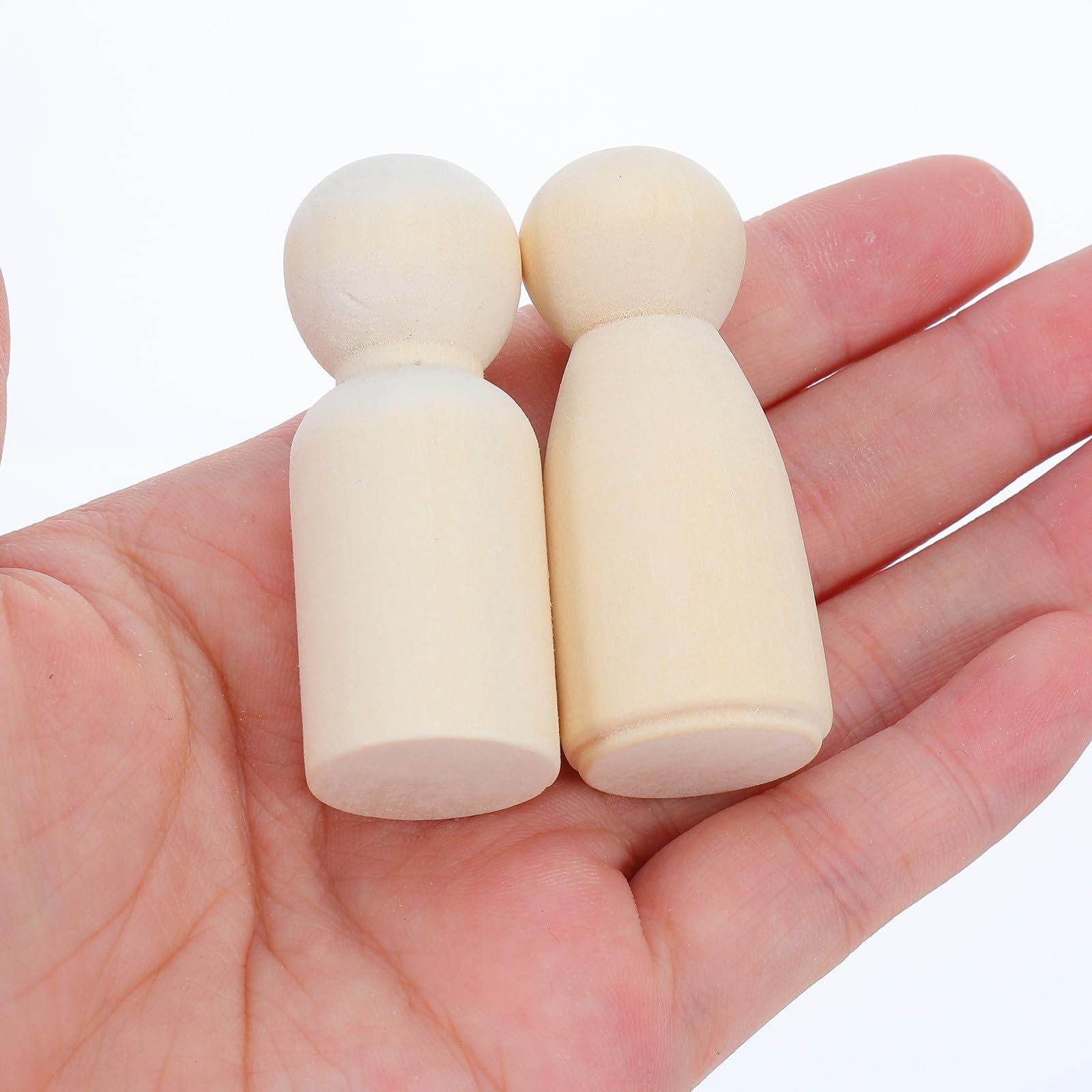 MAGICLULU 40 figuras de madera sin pintar, ideales para decorar, pintar, manualidades, Navidad, cumpleaños, fiestas y proyectos artísticos escolares.