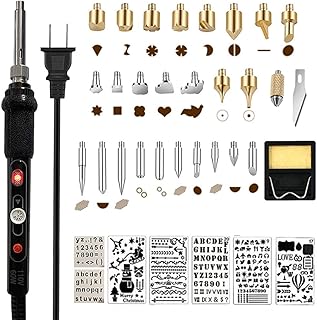 Wood Burning Kit,Wood Burning Tool with Adjustable Temperature 200~450°C, Professional Wood Burning Pen for Embossing Carving DIY Adults Crafts Beginners
