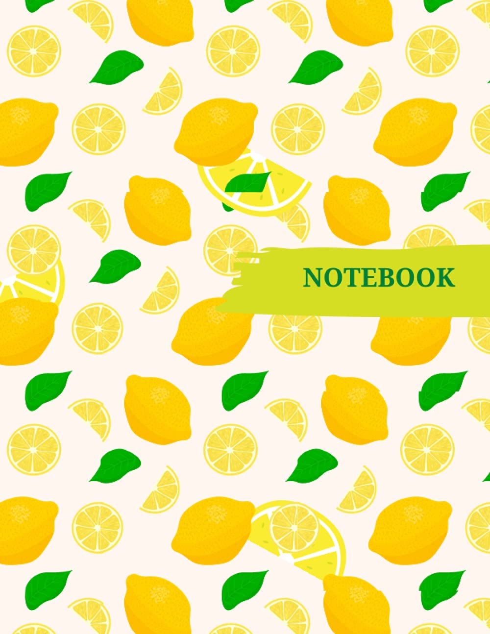 LEMON NOTEBOOK: lemon Print Composition Notebook - College Ruled 110 Pages