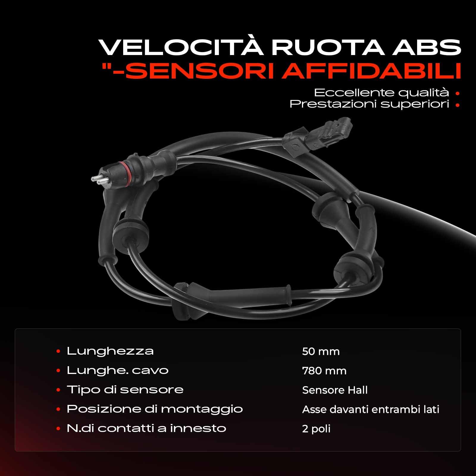 BLUE PRINT Sensore ABS velocità ruota anteriore destra per HONDA Jazz III hatchback (GE, GG, GP, ZA) ADH27180