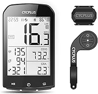 CYCPLUS M1 GPS Bike Computer: Wireless Cycling Speedometer w/ Bluetooth/ANT+, 2.9" Sunlight-Readable Screen, Included Sensors
