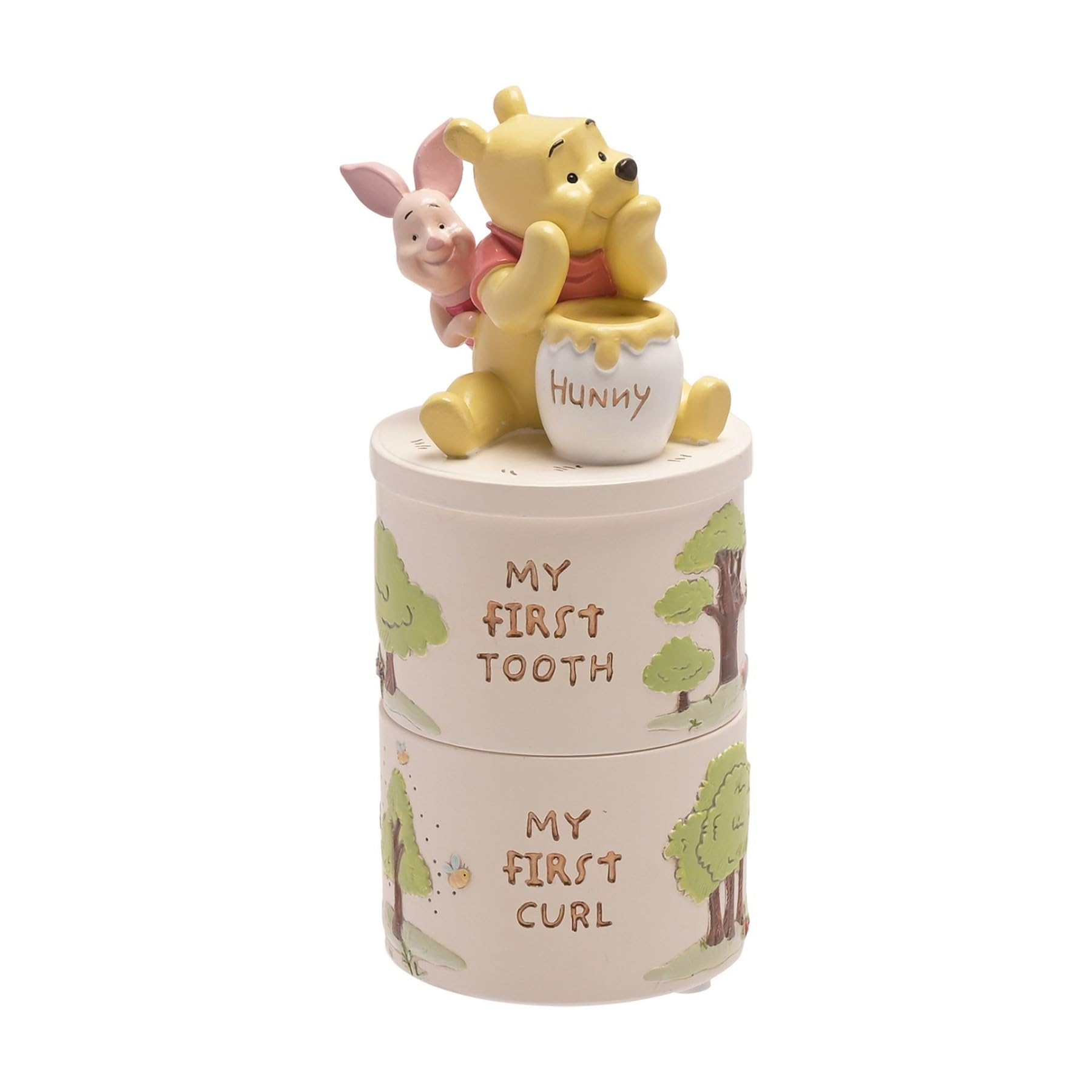Widdle Gifts Disney Winnie The Pooh Baby First Tooth/Curl Stackable Trinket Boxes 8491