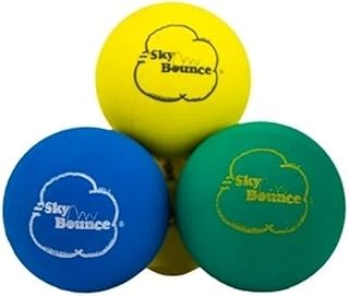 Sky Bounce Color Rubber Handballs for Recreational Handball, Stickball, Racquetball, Catch, Fetch, and Many More Games, 2 ...