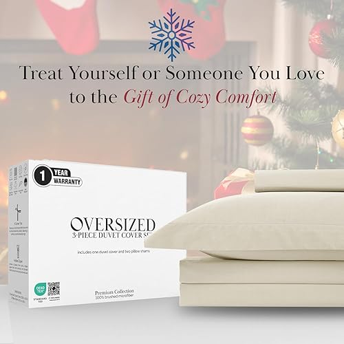 Miniatura 108 de Southshore Fine Living, Inc. Premium Collection - Juego de funda de edredón tamaño King extragrande, funda de edredón suave con cremallera, 3 Azul