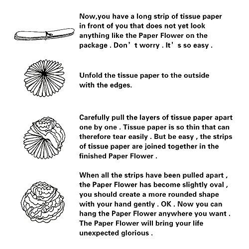 Sopeace White Navy Blue Gold 8Inch 10Inch Tissue Paper Pom Pom Paper Flowers Paper Honeycomb Paper Lanterns For Navy Blue Themed Party,Party Decoration Bridal Shower Decor Baby Shower Decoration #TOP5