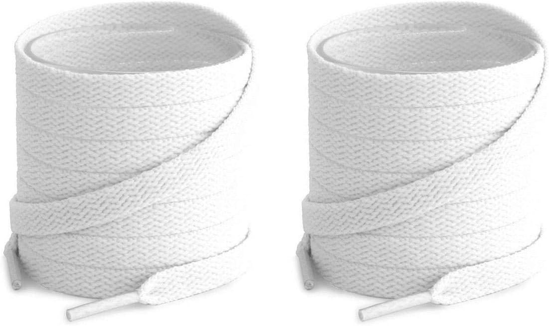 2 Pair Super Quality 19 Colors Flat Shoe laces 5/16 Wide Shoelaces for Athletic Running Sneakers Shoes Boot Strings